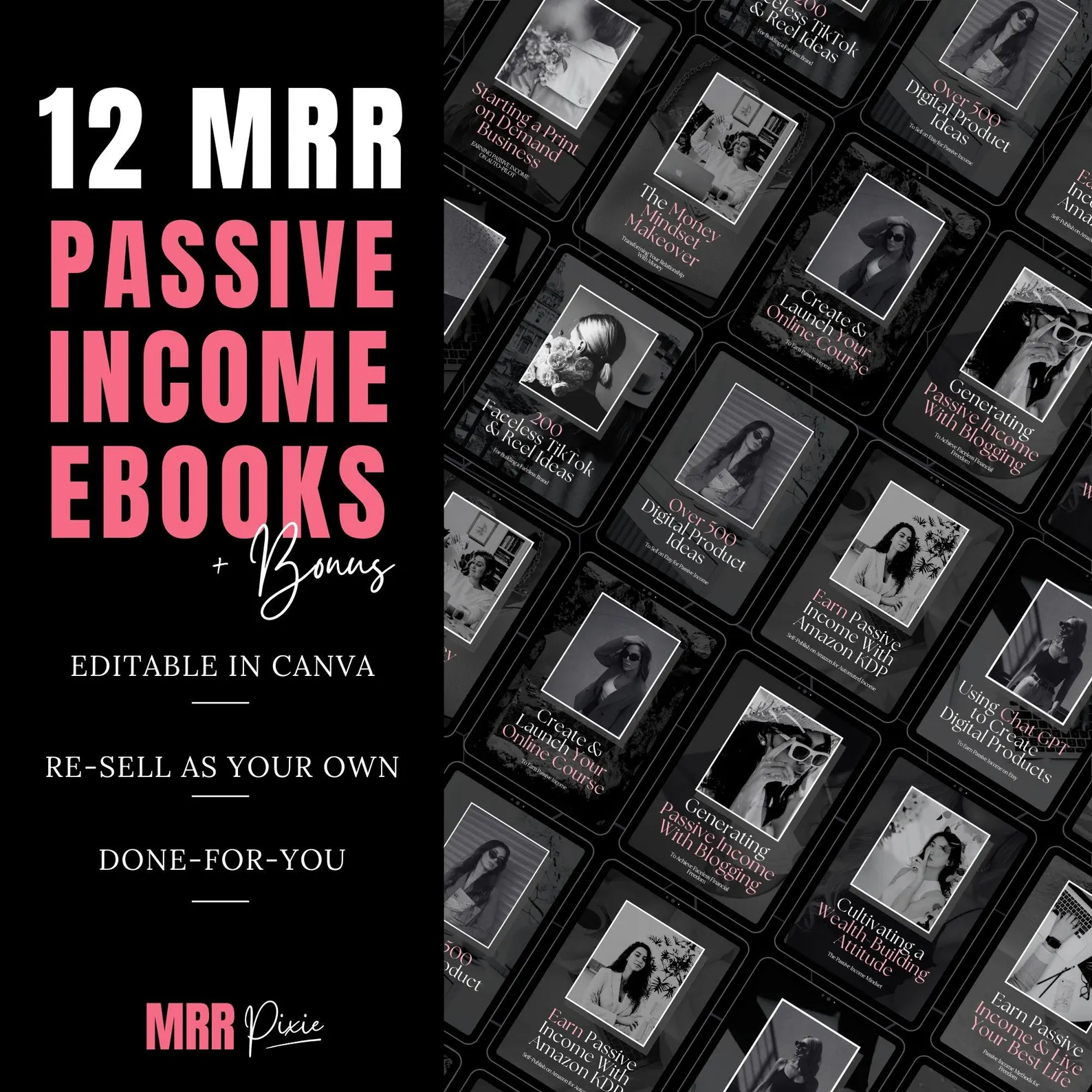 MRR Passive Income eBook Bundle, master resell rights, private label rights, plr ebook - Image 5